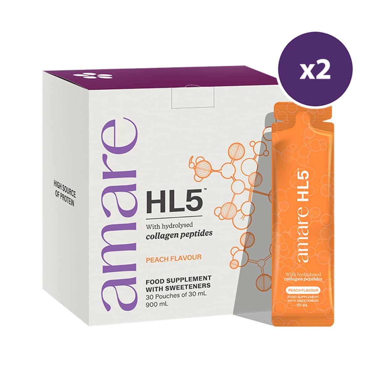 Amare HL5 2-Pack — Huid, haar & nagels van binnenuit