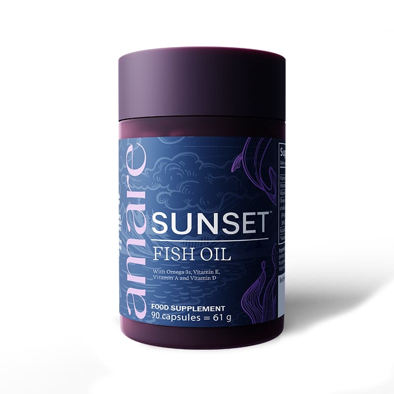 Amare Sunset — Avond omega-3 & vitamine D3/A/E